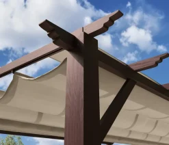 Paragon Outdoor Pavillon Florenz, ca. B505/H236/T350 cm Dunkelbraun New
