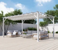 Paragon Outdoor Pergolen > -Pergola Florida 1116, inkl. Sonnensegel , ca. B350,4/H236/T505 cm