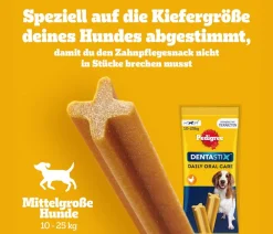 Pedigree® Hundeleckerlies|Funktionelle Leckerlies - Hundesnack Dentastix Daily Oral Care, mittlere Hunde
