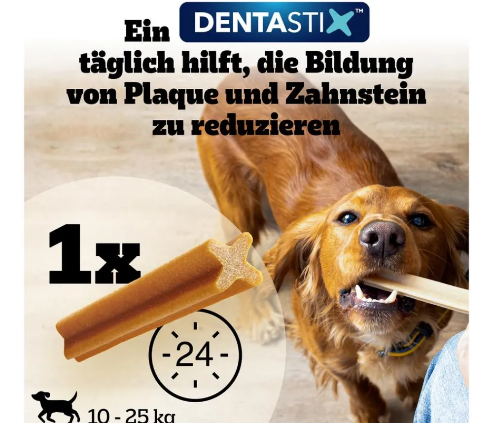 Pedigree® Hundeleckerlies|Funktionelle Leckerlies - Hundesnack Dentastix Daily Oral Care, mittlere Hunde