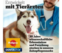Pedigree® Hundeleckerlies|Funktionelle Leckerlies - Hundesnack Dentastix Daily Oral Care, mittlere Hunde