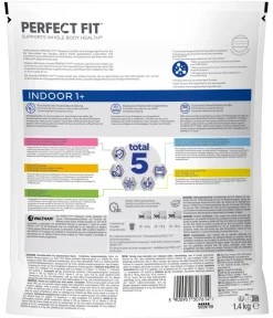 Perfect Fit® Trockenfutter Katze - Trockenfutter für Katzen Indoor, Adult 1+, Huhn, 1,4 kg
