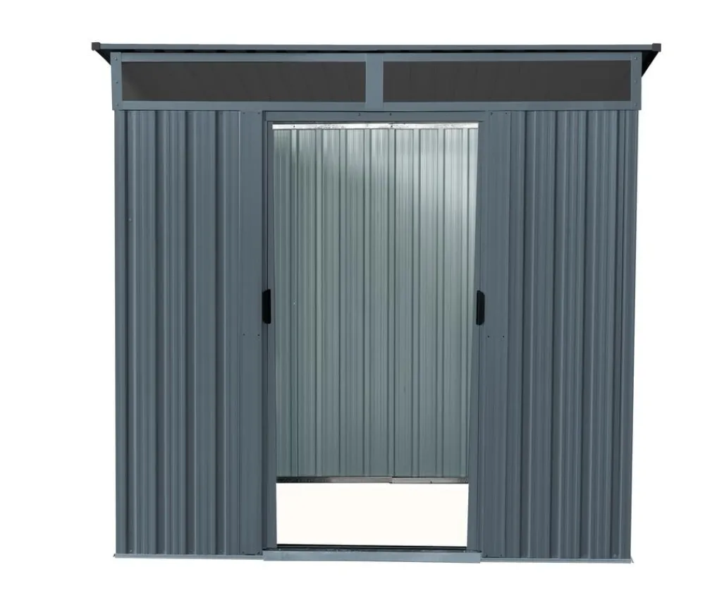 Pergart Metallgerätehaus Arlon 65, ca. B195/H180/T151 cm Anthrazit New