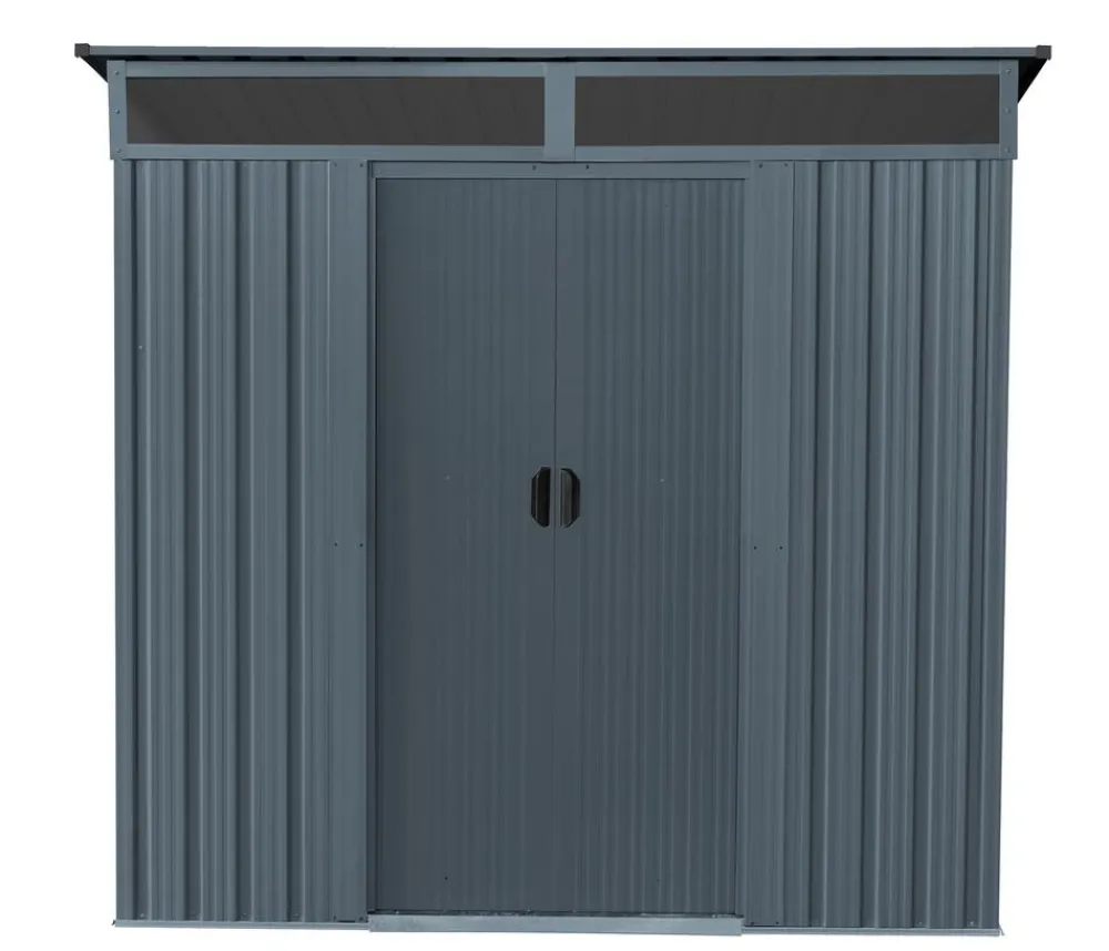 Pergart Metallgerätehaus Arlon 65, ca. B195/H180/T151 cm Anthrazit New