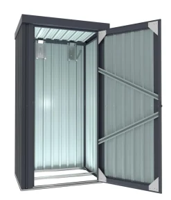 Pergart Gartenhäuser & Gerätehäuser - Metallgerätehaus, ca. B98/H180/T81 cm Anthrazit
