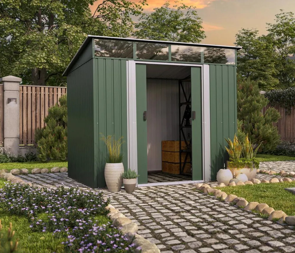 Pergart Gartenhäuser & Gerätehäuser > Metallgerätehaus Luzern