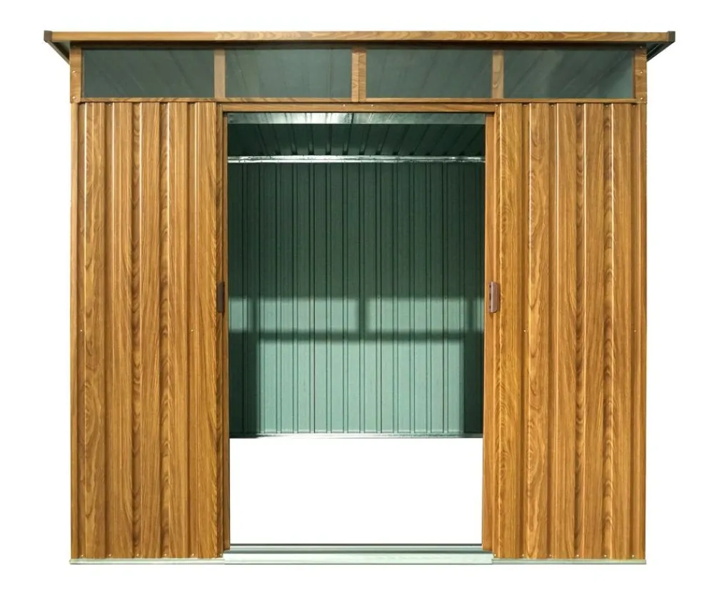 Pergart Metallgerätehaus Luzern 86, ca. B238/H203/T194 cm Braun