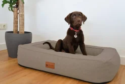 petlando® Betten & Kissen|Hundebetten & Körbe - Orthopädisches Hundebett ia Ortho, rechteckig Hellbraun