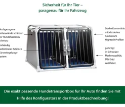 4pets® Hundetransportboxen > Hundetransportbox ECO BLACK 22