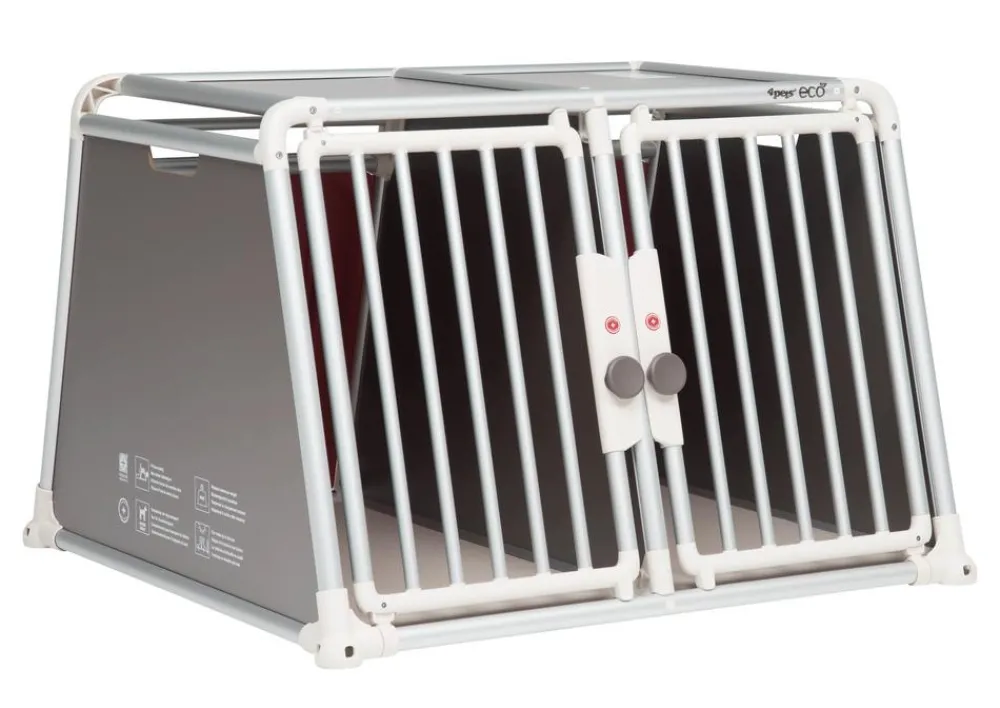 4pets® Hundetransportbox ECO Line 22 Grau Outlet