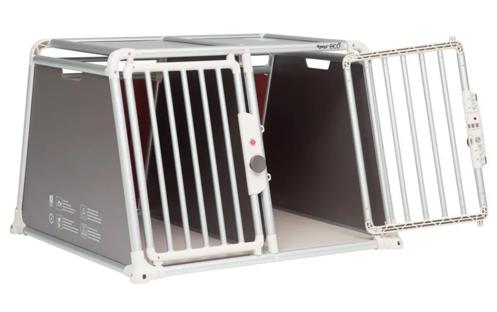 4pets® Hundetransportbox ECO Line 22 Grau Outlet