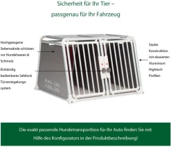 4pets® Hundetransportbox ECO Line 22 Grau Outlet