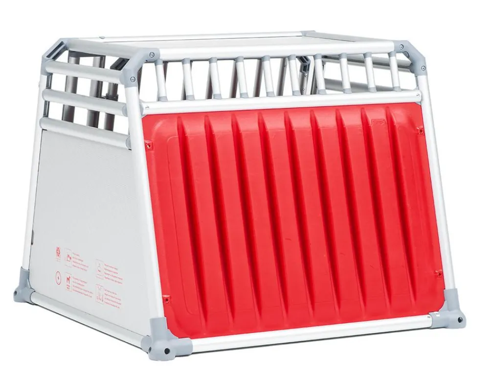 4pets® Hundetransportbox PRO Line 4 Silber New
