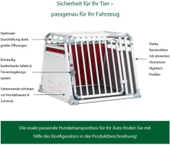 4pets® Hundetransportbox PRO Line 4 Silber New