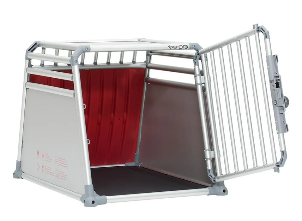 4pets® Hundetransportbox PRO Line 3 Silber New
