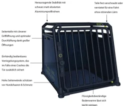 4pets® Hundetransportboxen - Hundetransportbox PRO NOIR Line 3 Schwarz
