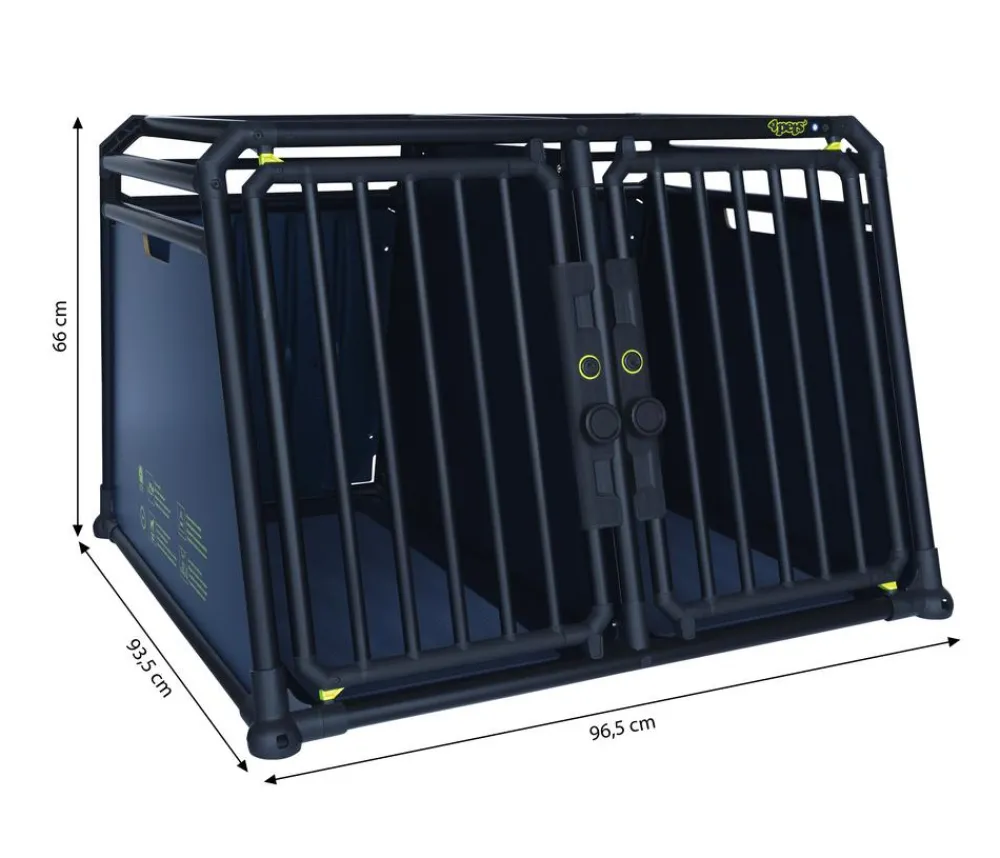 4pets® Hundetransportboxen - Hundetransportbox PRO NOIR Line 22 Schwarz