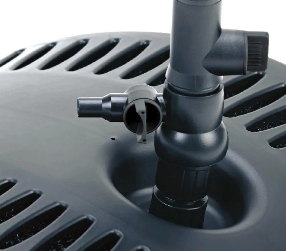 pontec PonDuett 3000 Unterwasserfilter mit Wasserspiel Schwarz