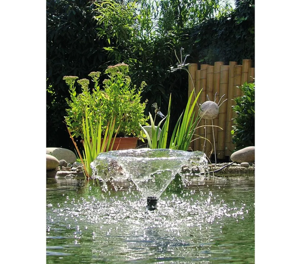 pontec PonDuett 3000 Unterwasserfilter mit Wasserspiel Schwarz