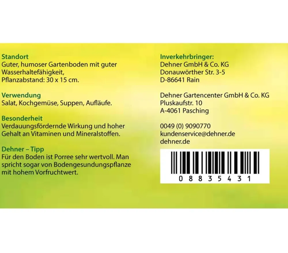 Dehner Gartengemüse - Porree - Lauch, Pflanzschale
