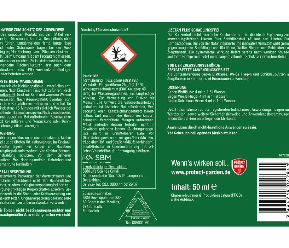 PROTECT GARDEN Schädlingsbekämpfungsmittel > Lizetan Plus Schädlingsfrei