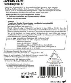 PROTECT GARDEN Schädlingsbekämpfungsmittel - Lizetan Plus Schädlingsfrei AF, 800 ml