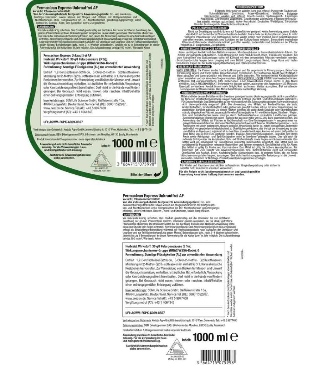 PROTECT GARDEN Permaclean Express Unkrautfrei AF, flüssig, 1 l Online