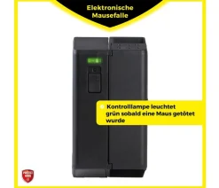 PROTECT HOME Insektenschutz & Fallen - Elektronische Mausefalle Schwarz