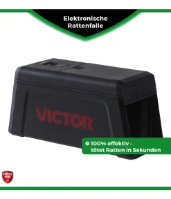 PROTECT HOME Insektenschutz & Fallen - Elektronische Rattenfalle, 1 Stk. Schwarz