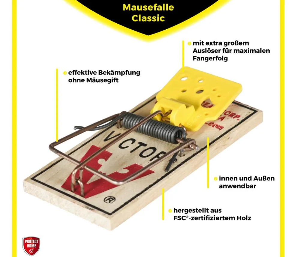 PROTECT HOME Insektenschutz & Fallen > Mausefallen Classic, 2 Stk.