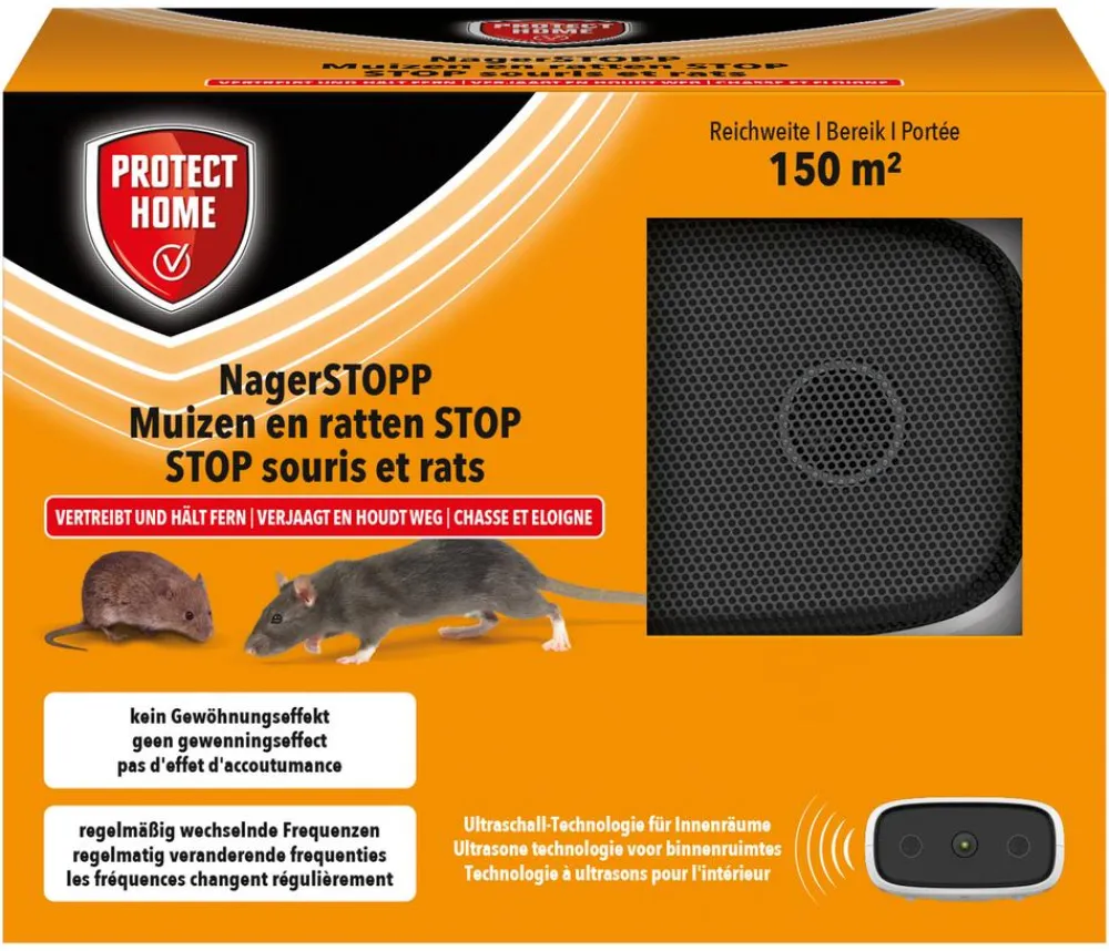 PROTECT HOME Schädlingsbekämpfungsmittel - Nagerstopp 150m², 1 Stk. Weiß