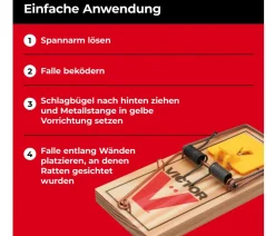 PROTECT HOME Insektenschutz & Fallen - Rattenfalle Classic, 1 Stk. Hellbraun