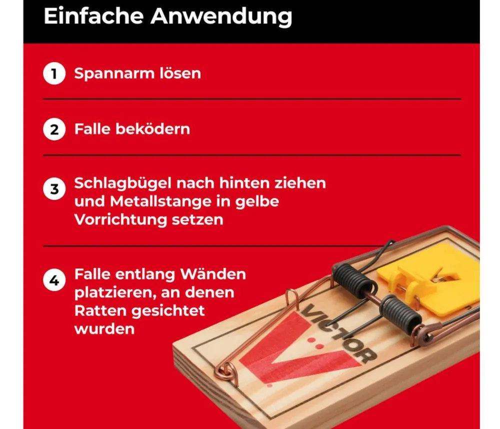 PROTECT HOME Insektenschutz & Fallen - Rattenfalle Classic, 1 Stk. Hellbraun
