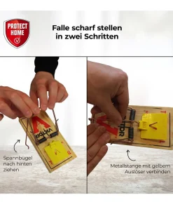 PROTECT HOME Insektenschutz & Fallen - Rattenfalle Classic, 1 Stk. Hellbraun