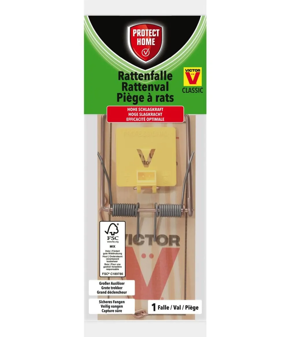 PROTECT HOME Insektenschutz & Fallen - Rattenfalle Classic, 1 Stk. Hellbraun