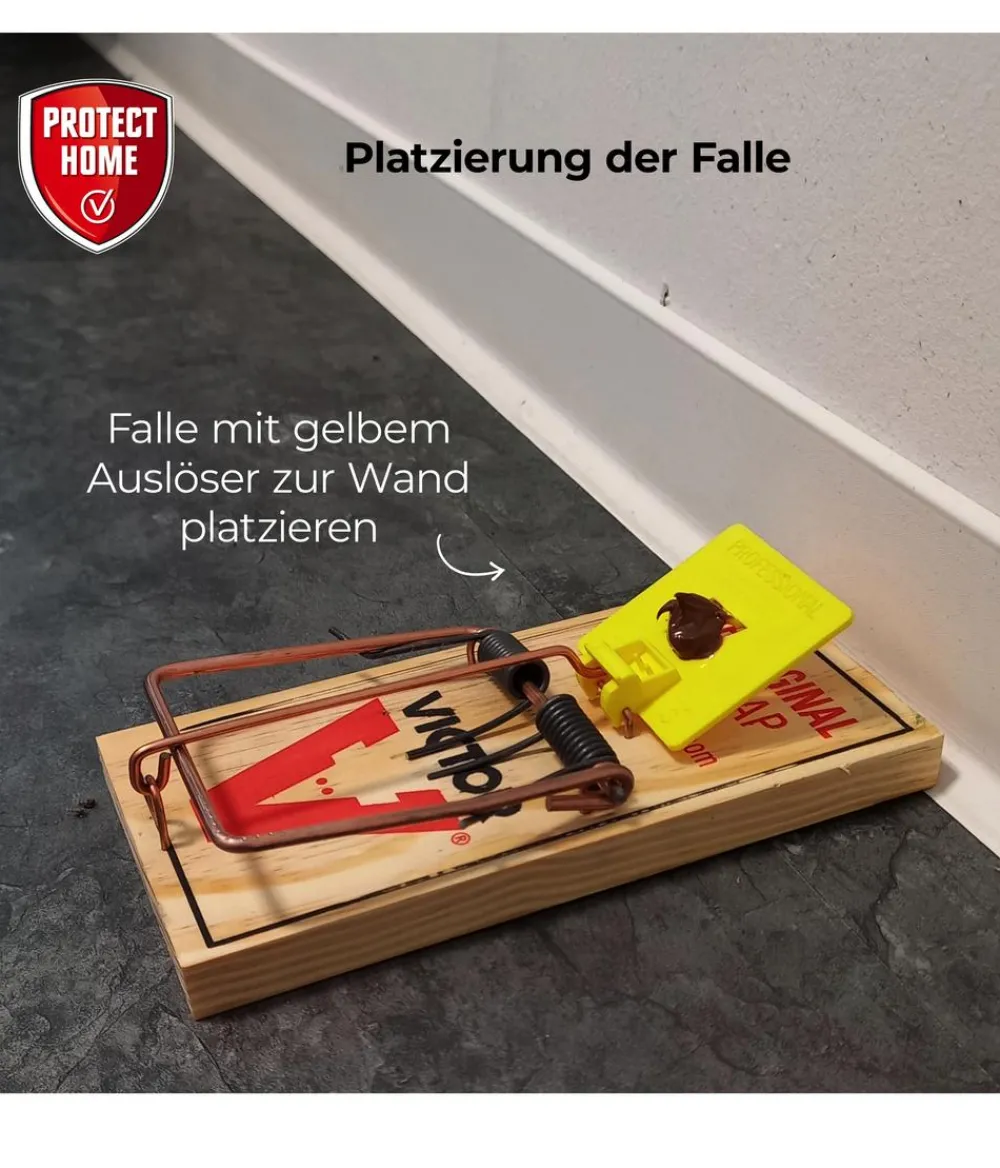 PROTECT HOME Insektenschutz & Fallen - Rattenfalle Classic, 1 Stk. Hellbraun