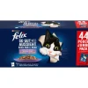 PURINA felix® Nassfutter Katze - Nassfutter für Katzen So gut wie es aussieht Geschmacksvielfalt vom Land in Gelee, 12 x 85 g