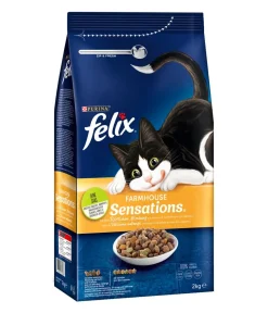 PURINA felix® Trockenfutter Katze > Trockenfutter für Katzen Sensations, 2 kg