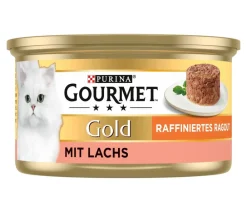 PURINA GOURMET™ Nassfutter Katze - Gold Nassfutter für Katzen Raffiniertes Ragout Adult, 12 x 85 g