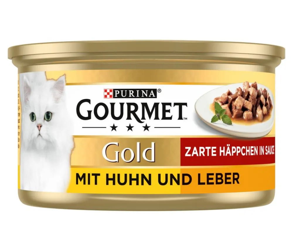 PURINA GOURMET™ Nassfutter Katze > Gold Nassfutter für Katzen Zarte Häppchen Adult, 12 x 85 g