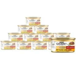 PURINA GOURMET™ Nassfutter Katze > Gold Nassfutter für Katzen Zarte Häppchen Adult, 12 x 85 g