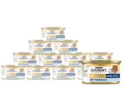PURINA GOURMET™ Nassfutter Katze - Gold Nassfutter für Katzen Feine Pastete Adult, 12 x 85 g