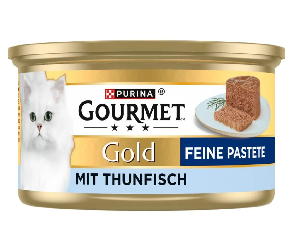 PURINA GOURMET™ Nassfutter Katze - Gold Nassfutter für Katzen Feine Pastete Adult, 12 x 85 g