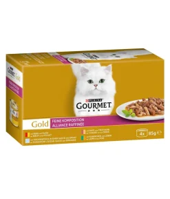 PURINA GOURMET™ Gold Nassfutter für Katzen Feine Komposition, 4 x 85 g Online