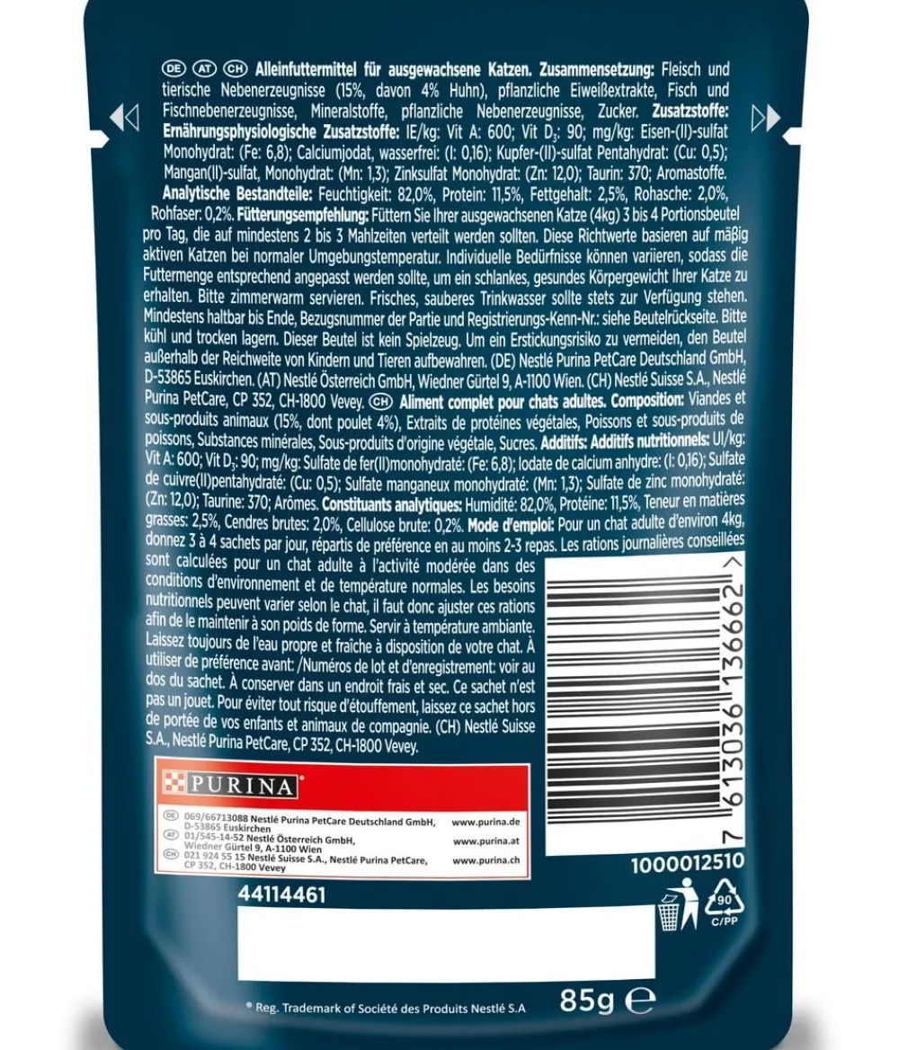 PURINA GOURMET™ Nassfutter für Katzen Perle Genuss in Sauce, 26 x 85 g New