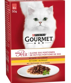 PURINA GOURMET™ Nassfutter Katze - Nassfutter für Katzen Mon Petit, 6 x 50 g