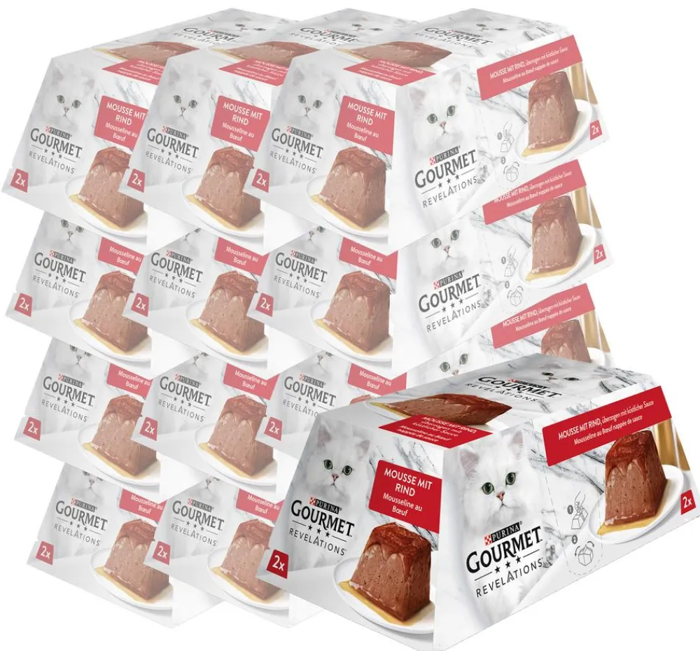 PURINA GOURMET™ Nassfutter Katze > Nassfutter Revelations Mousse in Sauce, 12 x 2x57 g