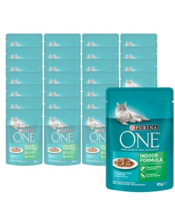 PURINA® ONE PURINA ONE® Nassfutter für Katzen Indoor Formula, 26 x 85 g Best