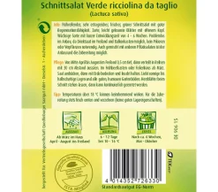 Quedlinburger Gemüsesamen > Quedlinberger Samen Schnittsalat 'Verde ricciolina da taglio'