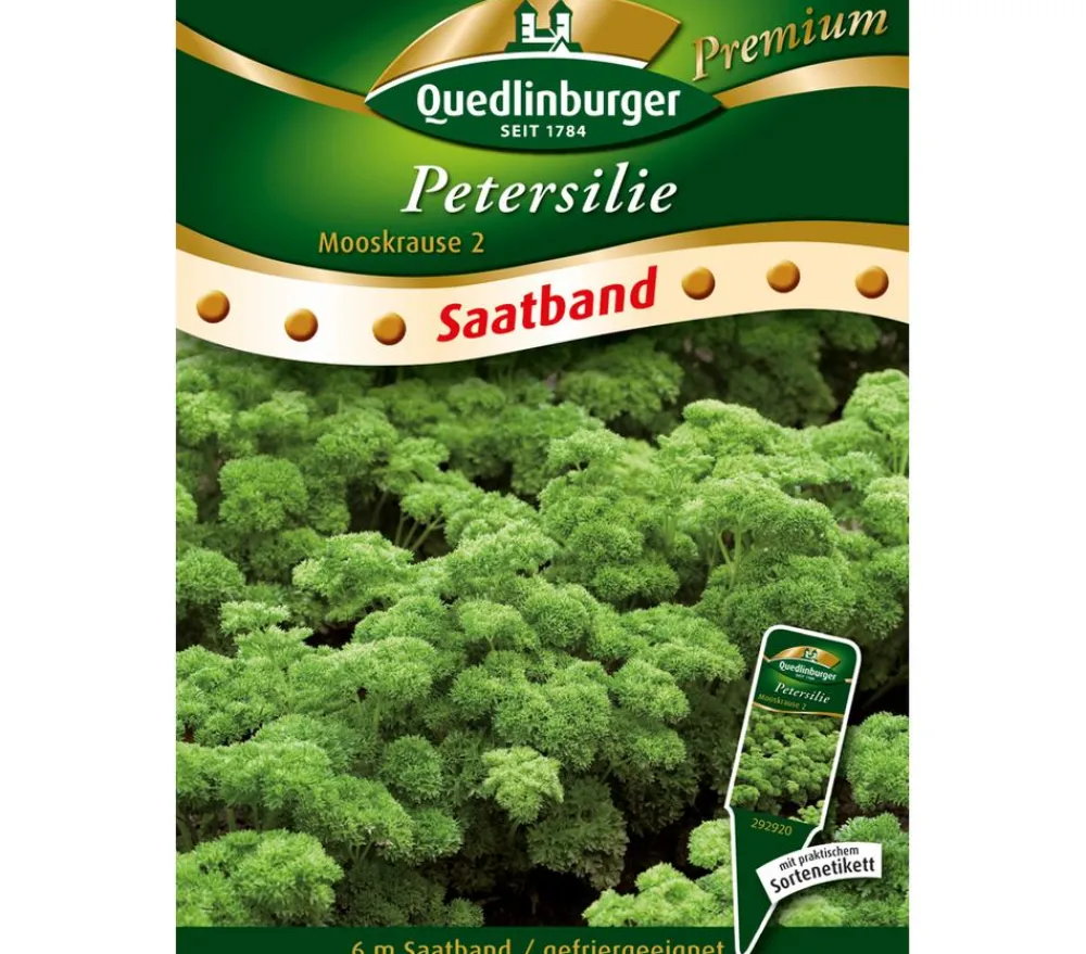 Quedlinburger Kräutersamen - Saatband Petersilie 'Mooskrause 2'